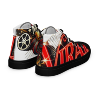 Viral Movie Bow Mens high top canvas shoes - Thumbnail 7