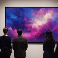 Celestial Ember Abstract - Thumbnail 1