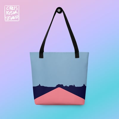 American water 15" all over print tote