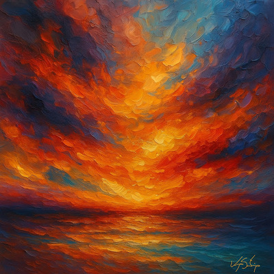 Radiant drift abstract