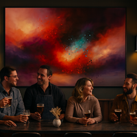 Celestial Emberfall Abstract - Thumbnail 2