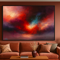 Celestial Emberfall Abstract - Thumbnail 4