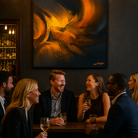 Echoes of Flame Abstract - Thumbnail 2