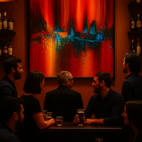 Ember Skyline Abstract - Thumbnail 2