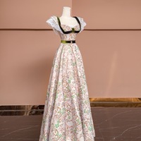 Lovely Sweetheart Neck Lace and Pearl Decorate with Belt Lace up Back Prom Dress - Thumbnail 4