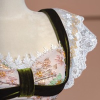 Lovely Sweetheart Neck Lace and Pearl Decorate with Belt Lace up Back Prom Dress - Thumbnail 6