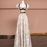 Lovely Sweetheart Neck Lace and Pearl Decorate with Belt Lace up Back Prom Dress - Thumbnail 1