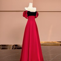 Elegant Satin Long Prom Dress, Cocktail Dress, Evening Dress, Elegant Long Gown, Party Dress, Prom Dress, Birthday Dress, Ball Gown - Thumbnail 5