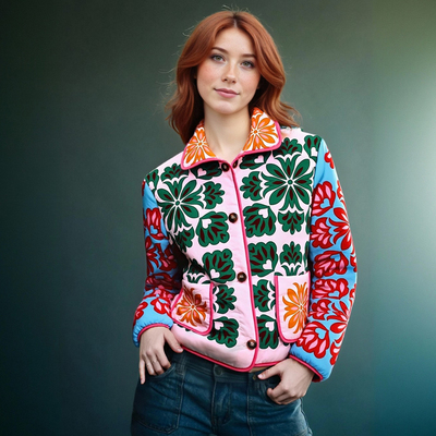 Fashionable and casual printed cotton jacket