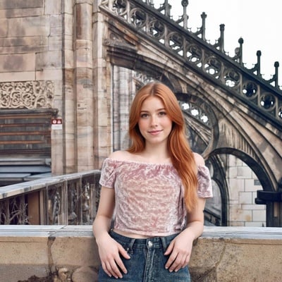 Pink velvet retro crop top - Thumbnail 4