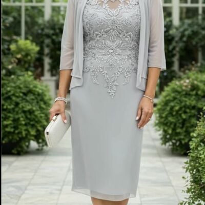 Simple sheath plus size lace mother of bride /groom dresses evening formal gown