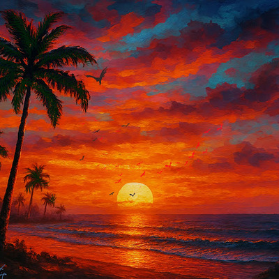 Tropic reverie landscape