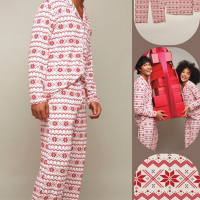 Mens holiday pj set
