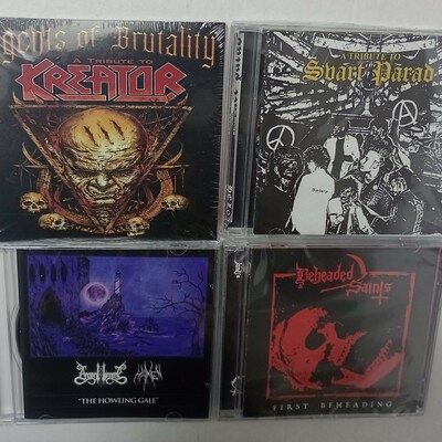 Tribute kreator, tribute svart parad,  ancient death - haxen, beheaded saints cds - Thumbnail 1