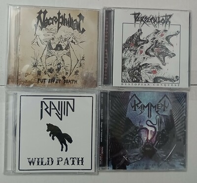 NECROPHILIAC, PERSECUTOR , RAJJIN, RAMMER Cds