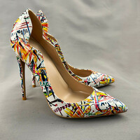 Women's fashionable pointed toe high heels - Thumbnail 3