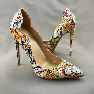 Women's fashionable pointed toe high heels - Thumbnail 1