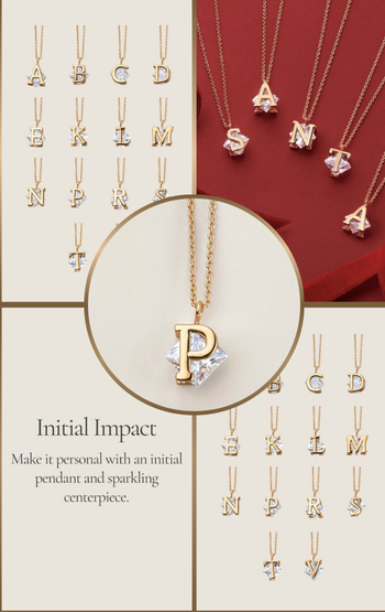 Hidden Gem Initial Necklace