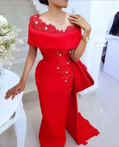 Sexy South African Prom Dresses Off Shoulder Lace Appliques Beaded Satin Side Split Mermaid Floor Length Plus Size Evening Dress
