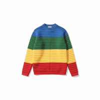 Vintage rainbow stripe personality pullover from FE CLOTHING - Thumbnail 2