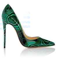 Women's printed high heels 12CM - Thumbnail 1