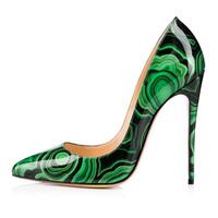 Women's printed high heels 12CM - Thumbnail 4