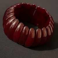 Burgundy Stretch  Bracelet - Thumbnail 1