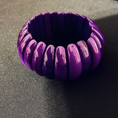 Purple stretch  bracelet - Thumbnail 2