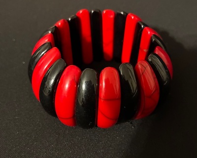 Red & Black Stretch Bracelet