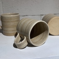 One Mashiko Pottery -Yellow Striped Mug - by Hanako Sakashita - Thumbnail 4