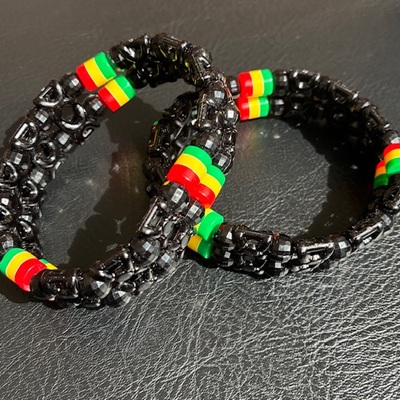 One love beaded stretch bracelet - Thumbnail 2