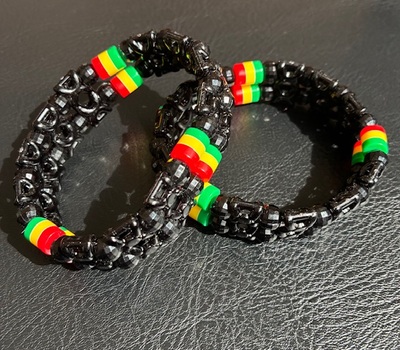 One Love Beaded Stretch Bracelet