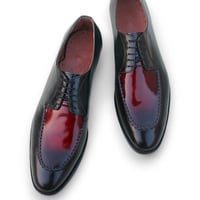 Crafted Leather Men Classic Genuine Split Toe Oxford Lace up Dress Shoes - Thumbnail 2