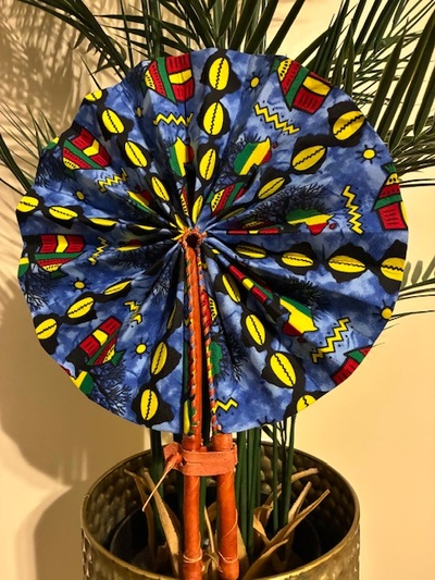 Small Ankara Printed Fan
