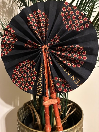 Small Ankara Printed Fan