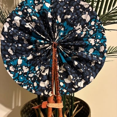 Small ankara printed fan