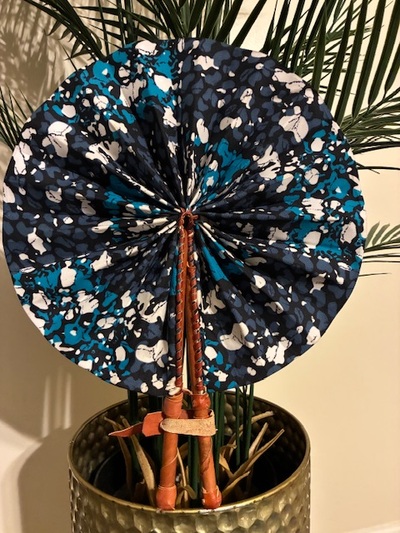 Small Ankara Printed Fan
