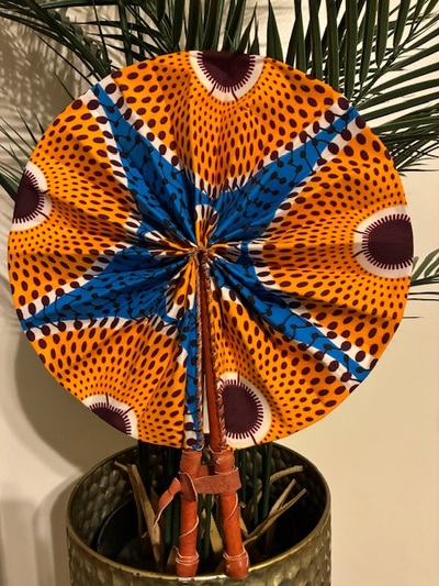 Small Ankara Printed Fan