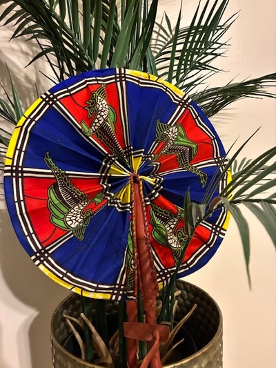 Small Ankara Printed Fan