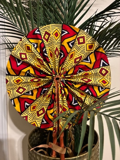 Small Ankara Printed Fan