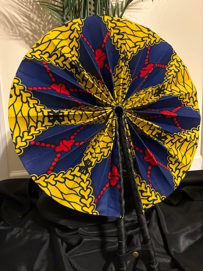 Ankara Printed Fan XL