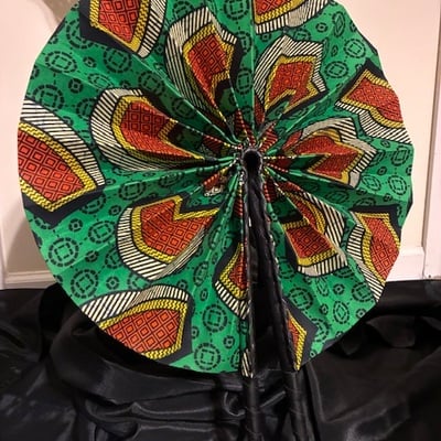 Ankara printed fan xl