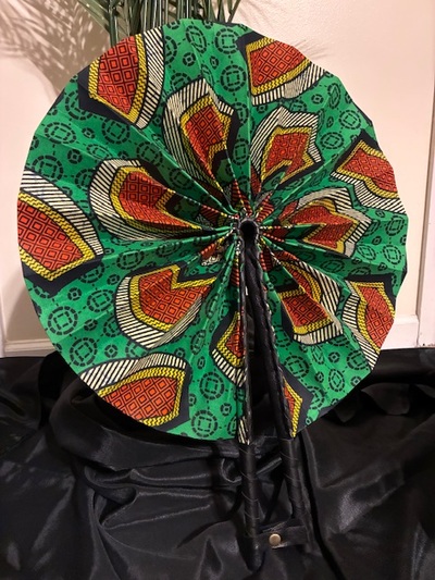Ankara Printed Fan XL