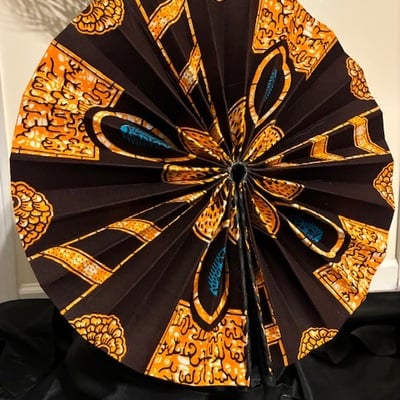 Ankara printed fan xl
