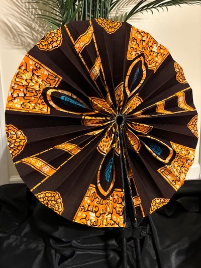 Ankara Printed Fan XL