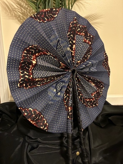 Ankara Printed Fan XL