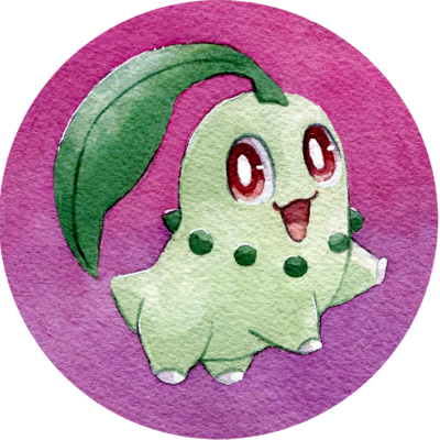 Chikorita button