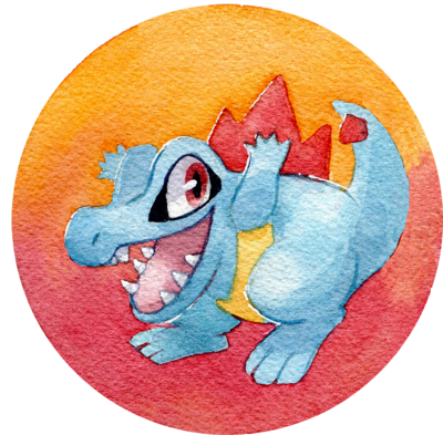 Totodile Button