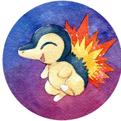 Cyndaquil button
