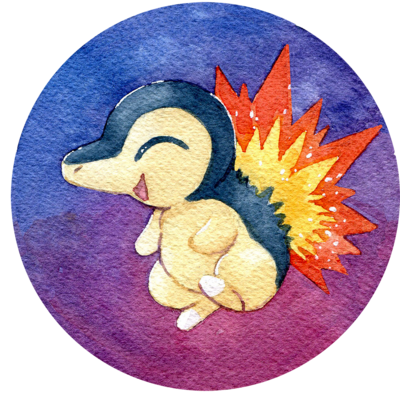 Cyndaquil Button